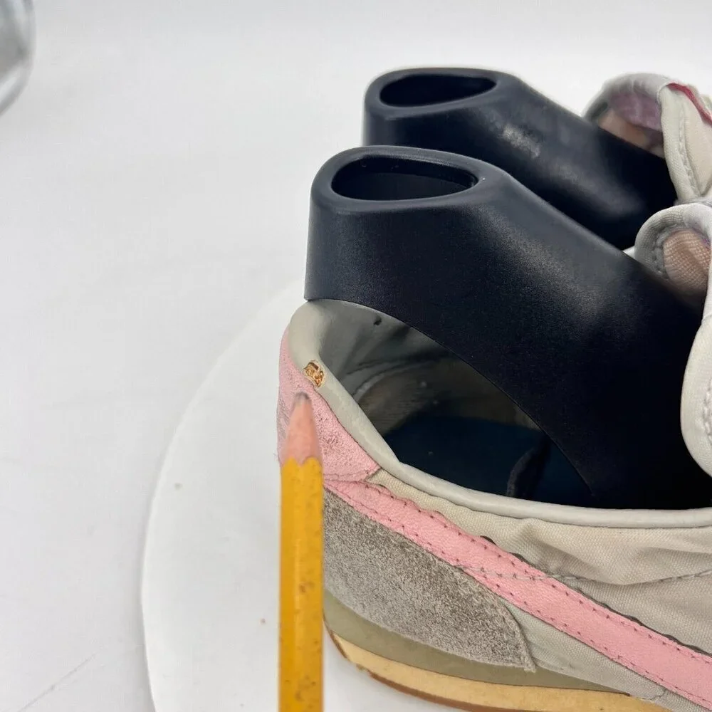 Vintage Nike Training Women Size 5 Grey Pink Suede Sneakers Made in Philippines